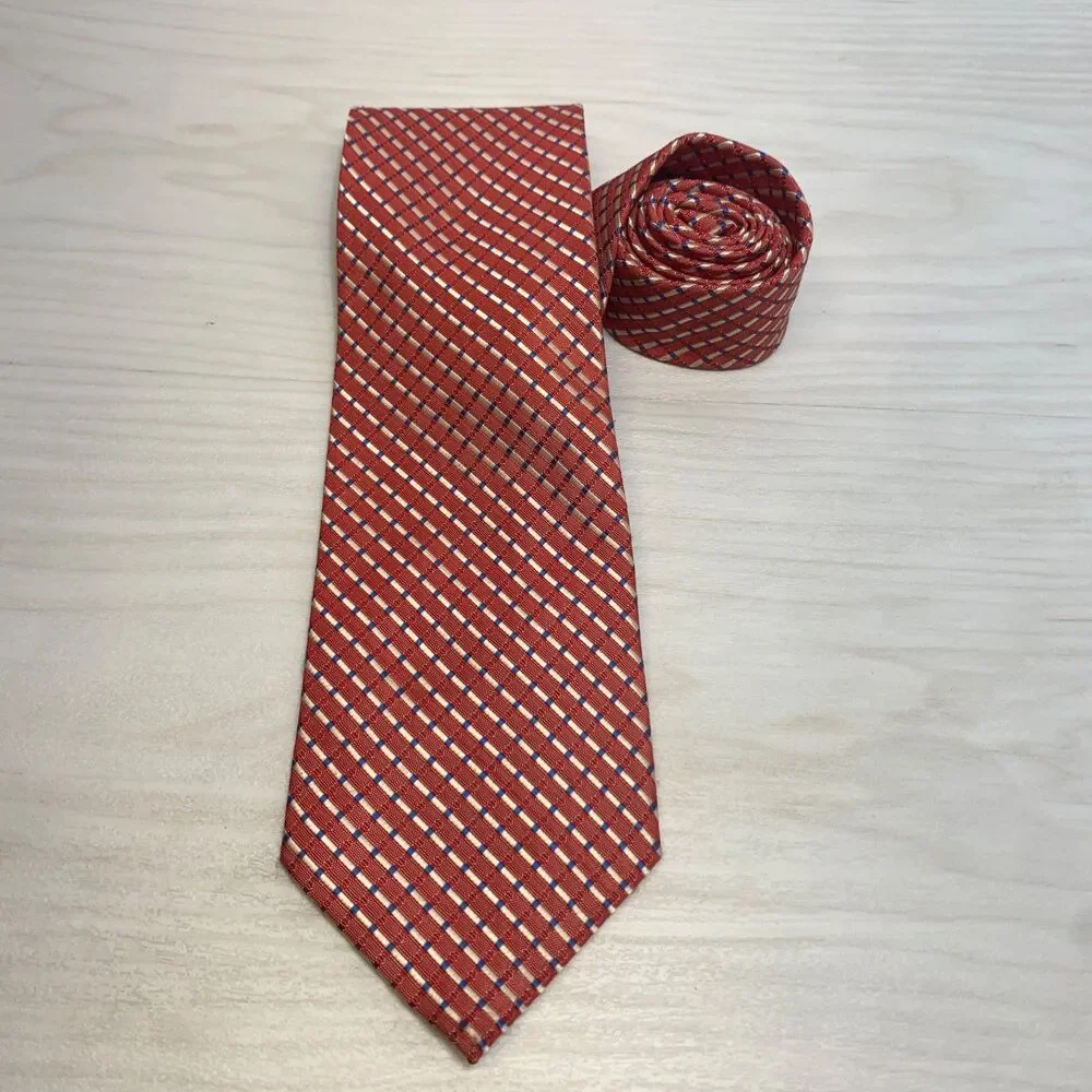 Ermenegildo Zegna Pink 100% Silk Neck Tie Pink Italy Mens